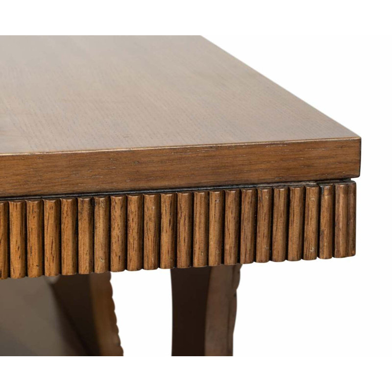 Table basse Manhattan Valley. Finition châtaignier Mappa et châtaignier rétro, Brun