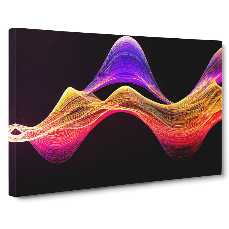 Lively Modern Abstract - Wrapped Canvas Print, 35cm H x 50cm W x 3cm D