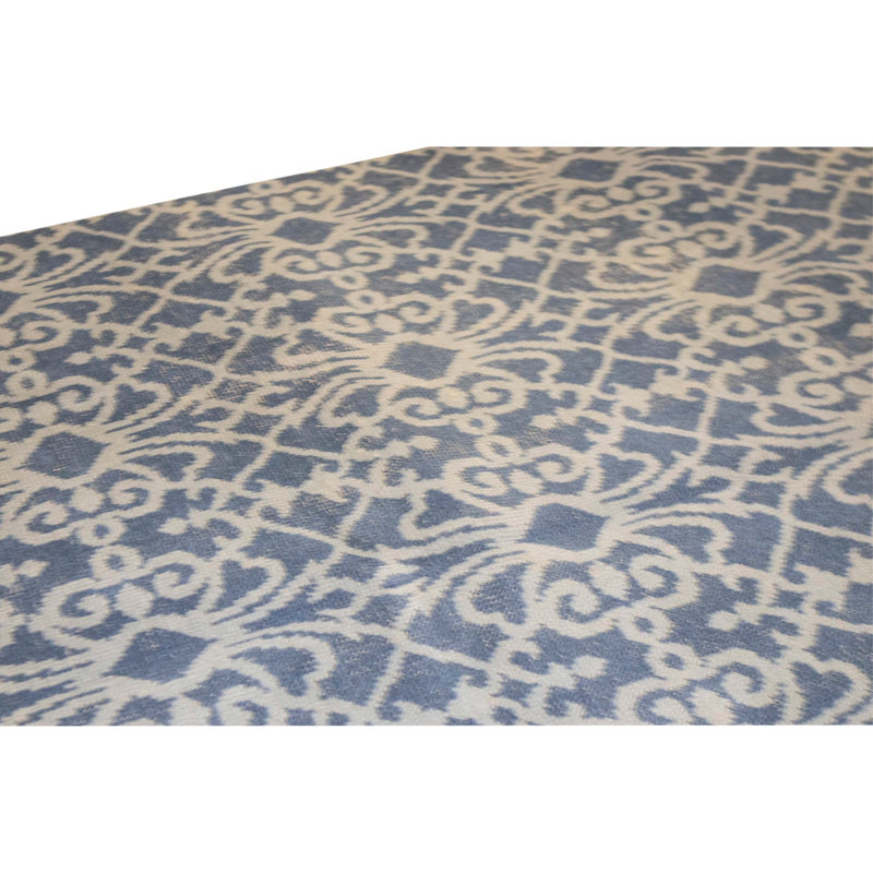 High-Quality Hand-Knotted Blue Area Rug