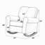 Chaise berçante Elvin