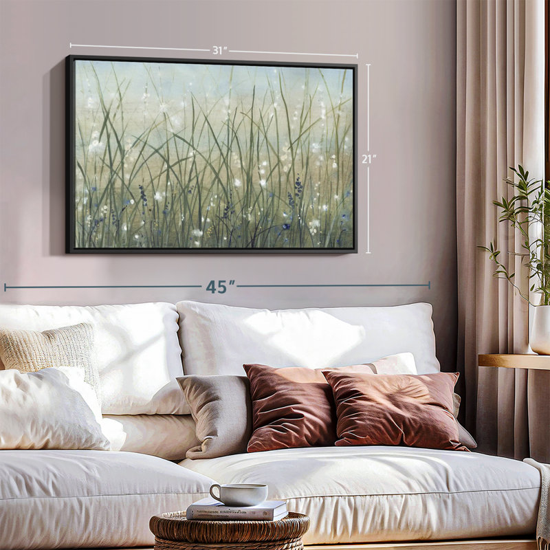 "Meadow Bliss II", impression sur toile florale et botanique, H 21 po x l 31 po