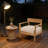 Wood Club Chair With Seat Cushion-1094153113