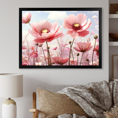 «Rose Glow Sunshine Blooms - Fleurs», art mural