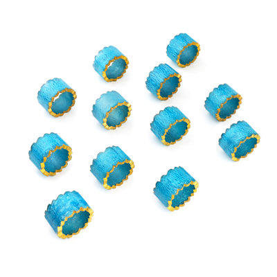 Multi Pastel Resin Napkin Rings 12-Pack