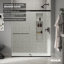 Levity 59.63" x 74" Double Sliding Shower Door with Blade Handles with CleanCoat® Technology-1019580987