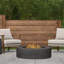 La Valle Concrete Propane Fire pit Table-1074353236