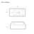 Voltaire Rectangular Ceramic Wall Hung Sink with Faucet Mount-118682192-101462132