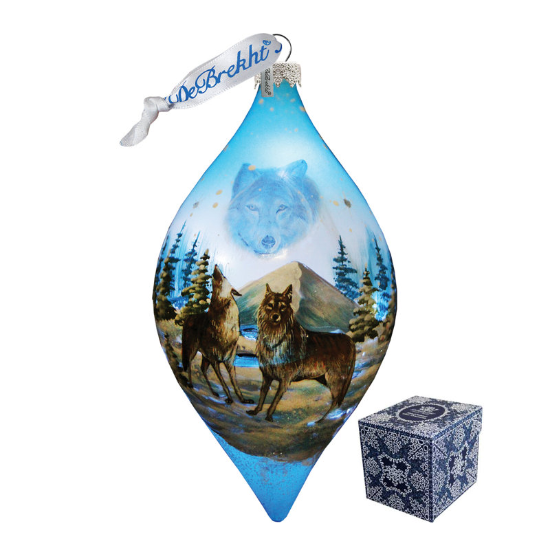 3.5'' Handmade Glass Holiday Shaped Ornament