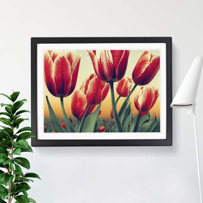 Tulip Flowers - Single Picture Frame Print