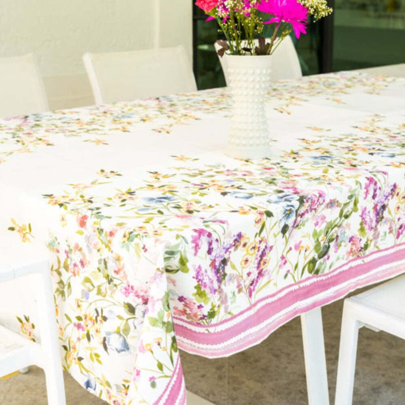 Bermuda Floral Tablecloth, 128" Rectangle