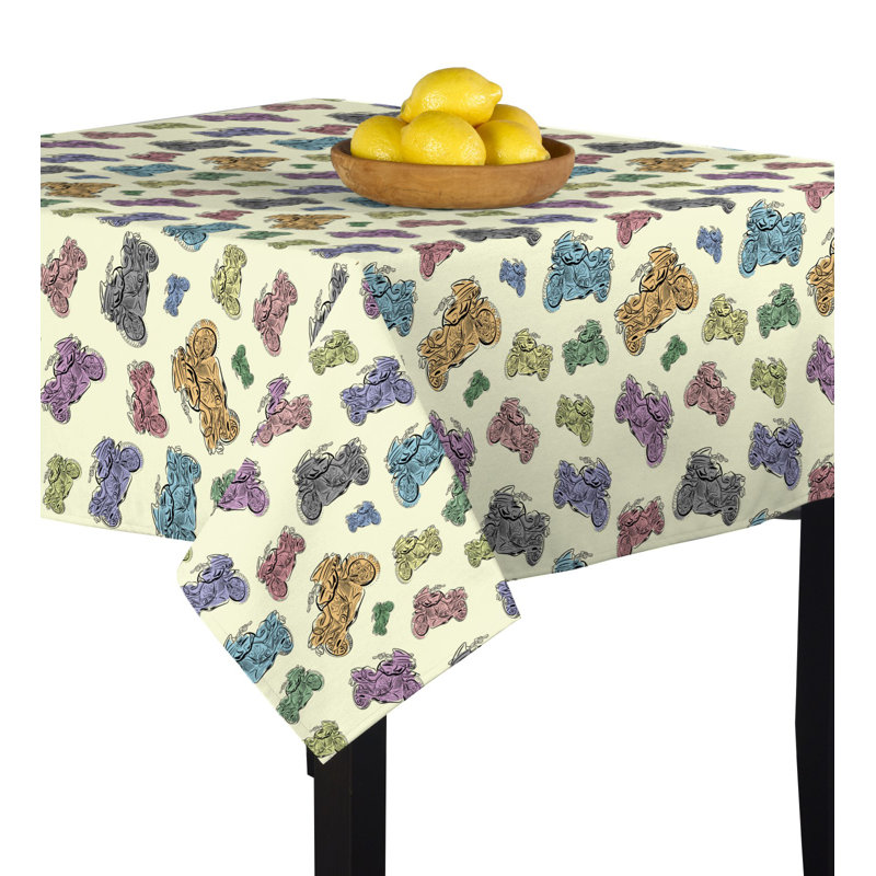 Zezza Geometric Square Tablecloth, 84" x 84"