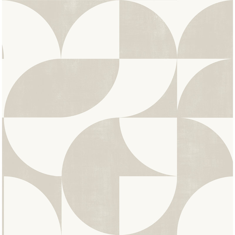 Papier peint adhésif taupe Tarquin, Beige