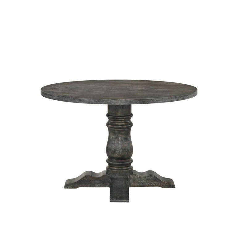 Weathered Gray Finish Dining Table