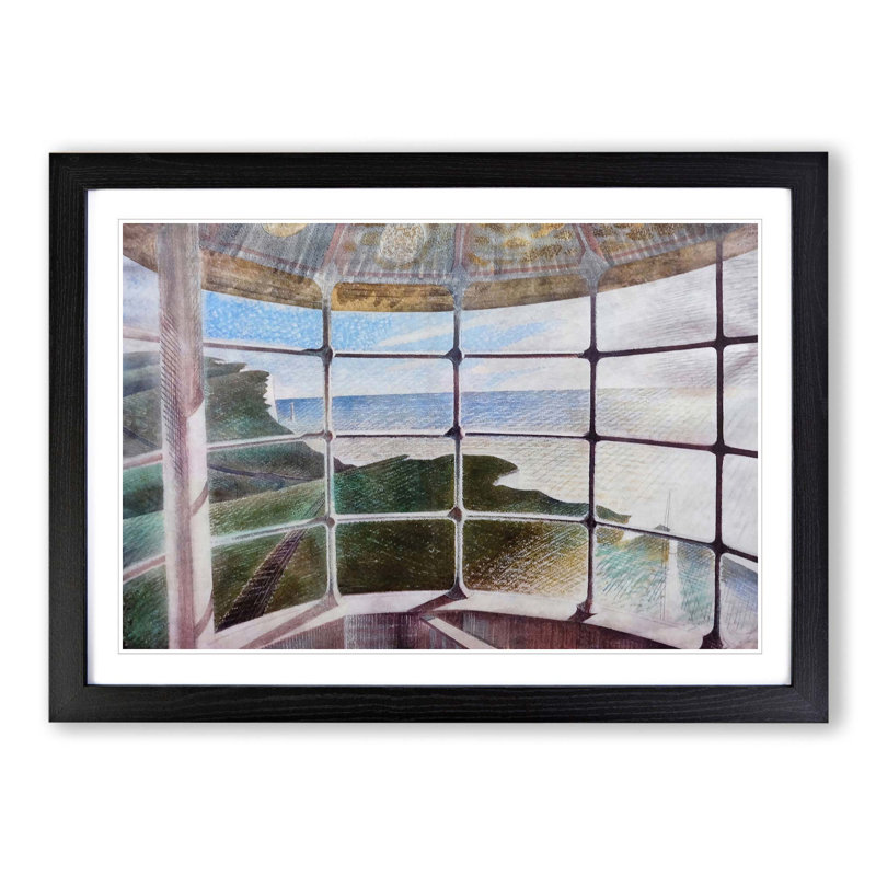 Window by Eric Ravilious - Framed Print, Black