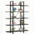 Five-Tier Vintage Industrial Bookshelf Storage Unit-468178894