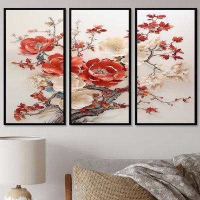 Partlow - Ensemble de décorations murales florales