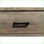 Rustic Contemporary 2-Drawer Solid Wood Nightstand - Brown Melamine