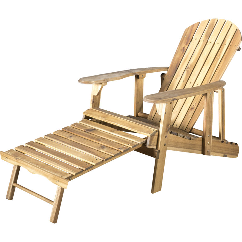 Pepe Solid Wood Adirondack Chair, Natural Stained