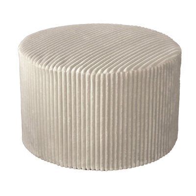 Repose-pieds plein Corduroy Upholstery