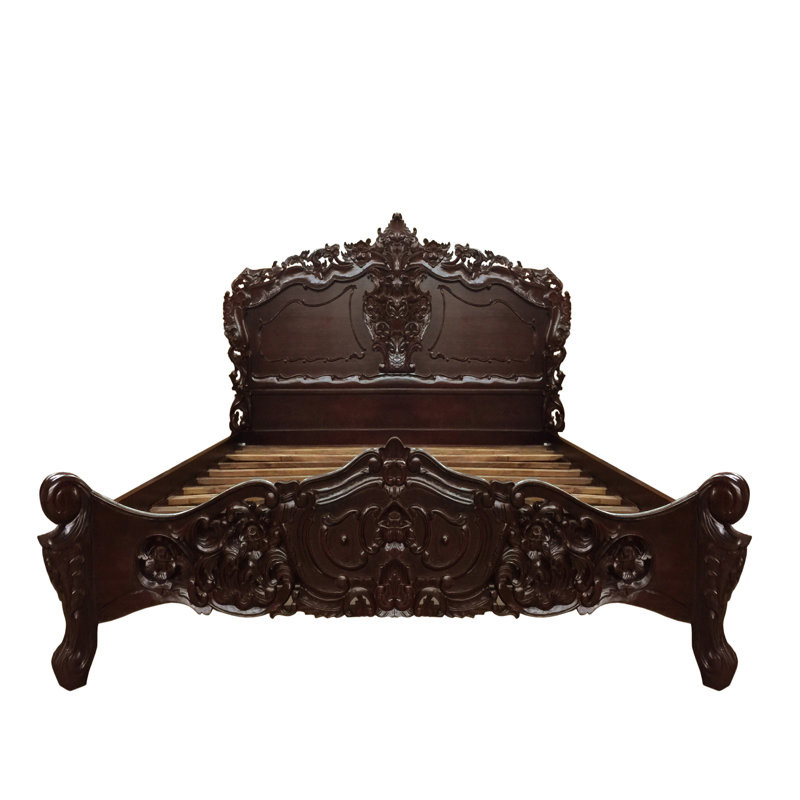Lit plateforme Musa, Brun, Grand lit