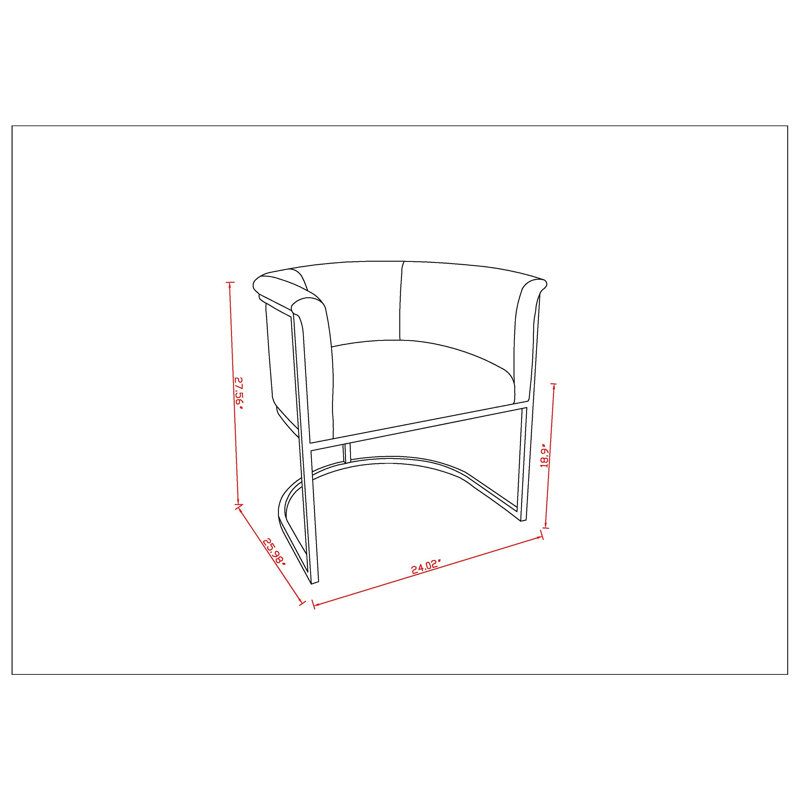 Virgil Faux Leather Upholstered Arm Chair, Saddle, 1