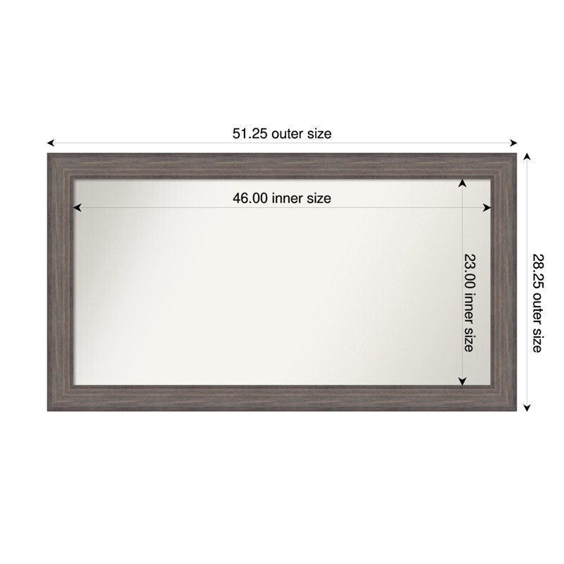 Miroir Hannaley, Rectangle, 28,25 po x 51,25 po