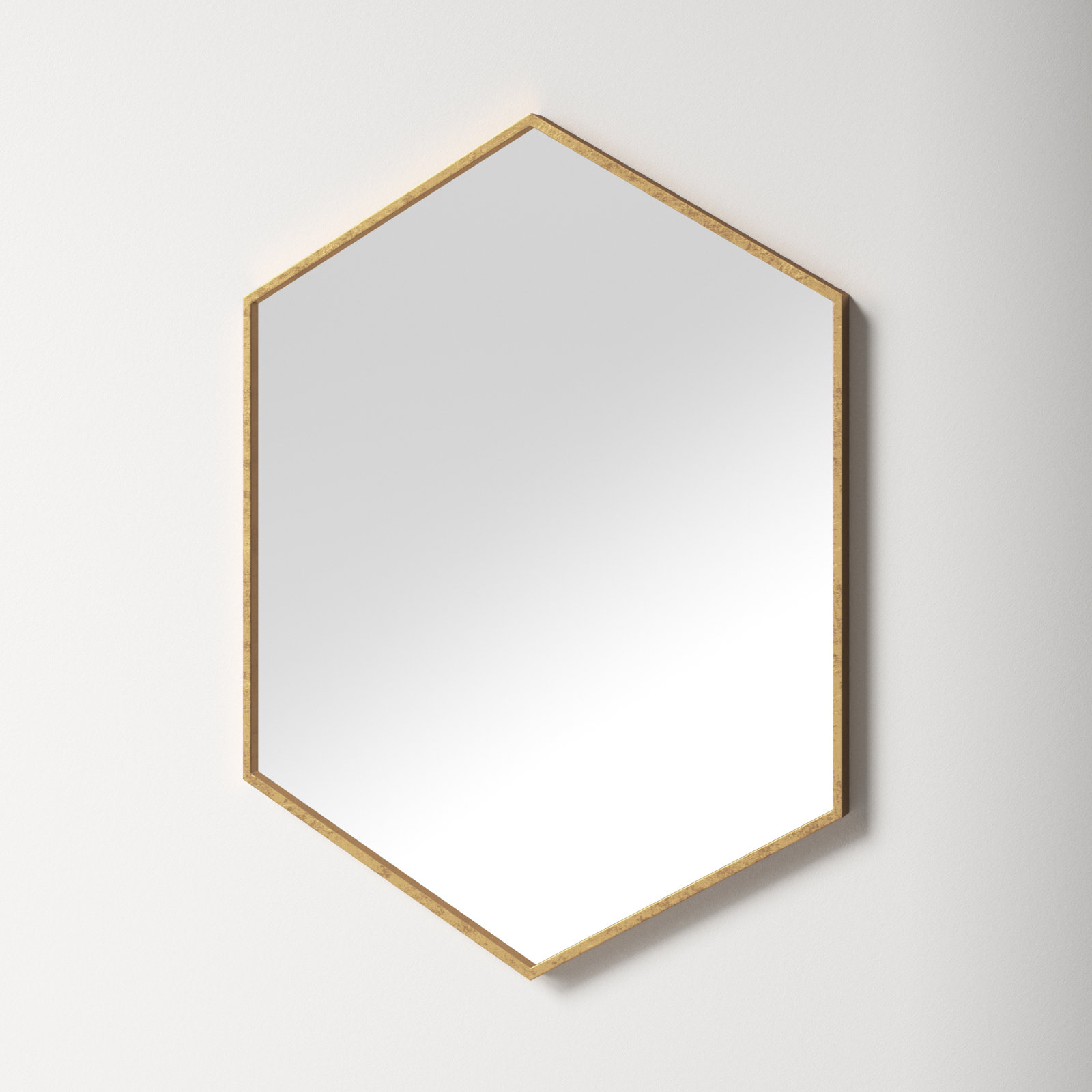 Breckler Accent Mirror, Gold, 31" x 22"
