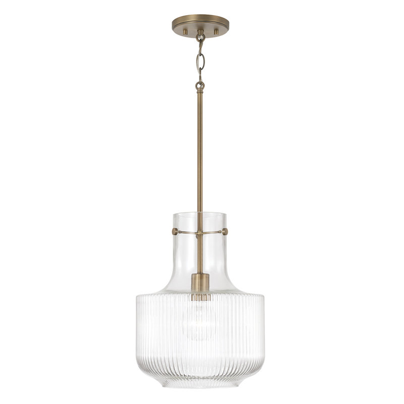 Altera 1 - Light Single Pendant, Aged Brass
