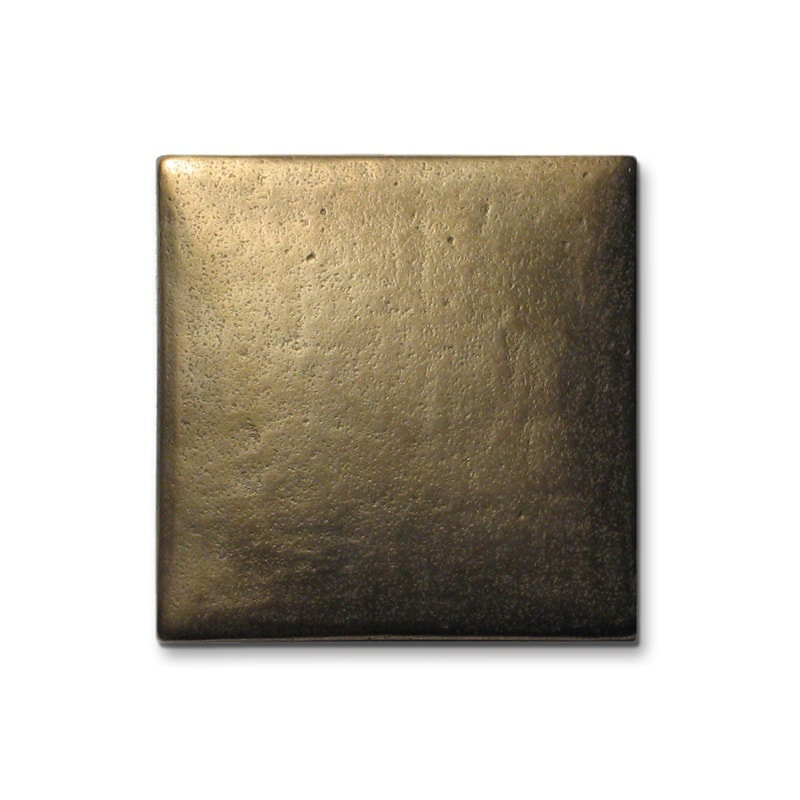 Cabochon 2" x 2" Metal Decorative Tile Insert, Traditional Bronze
