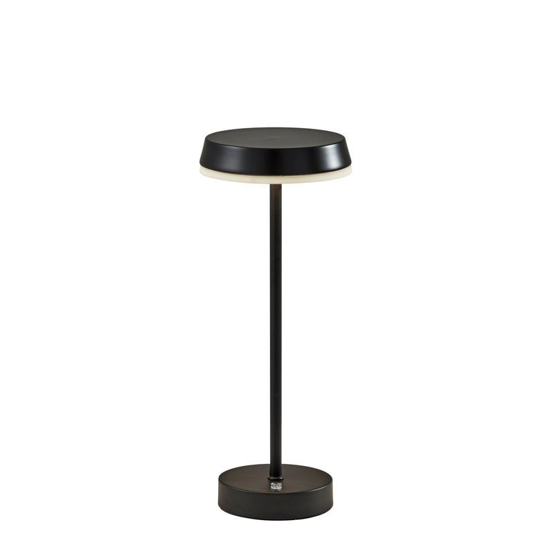 Lampe de table à DEL sans fil Jimmy, Noir mat
