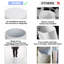 5 pièces socle rond en métal blanc pour fête, piliers de mariage, fête d'anniversaire, fête d'art déco