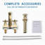 Centerset Bathroom Faucet with Drain Assembly-90613985