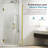 67-1/8 to 68 in W x 80 in H Frameless Swing Shower Door in Satin Brass in With Double 3/8" (10mm) Certified Tempered Clear Glass UKH07-68x80-SB-A-120945579-121833855