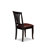 7 Piece Kitchen Table Set Consist of a Rectangle Dining Table with Butterfly Leaf and 6 Faux Leather Dining Room Chairs, Black-123097642-123097644