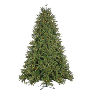 Arbre de Noël vert réaliste avec lumières DEL