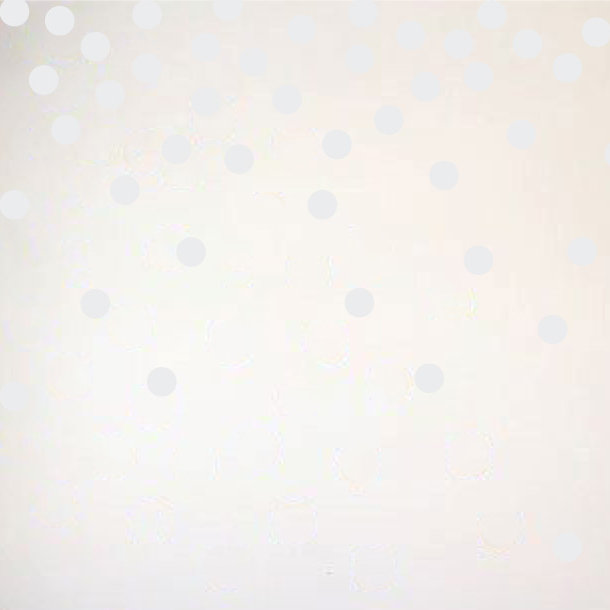 Adhésif décoratif à pois, H 48 po x l 78 po x P 0,01 po, Blanc