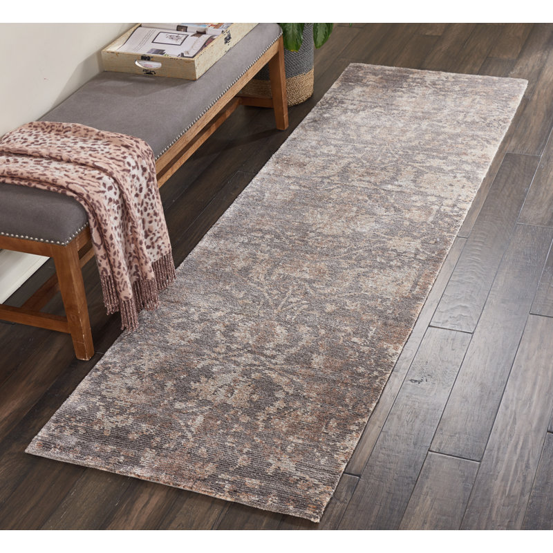 Dehl Rayon Oriental Indoor Rug, Runner 2'3" x 8'