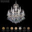 La Scala 15 Light 28in x 32in Chandelier in Florentine Bronze with Clear Radiance Crystals-2082214765-2082214760