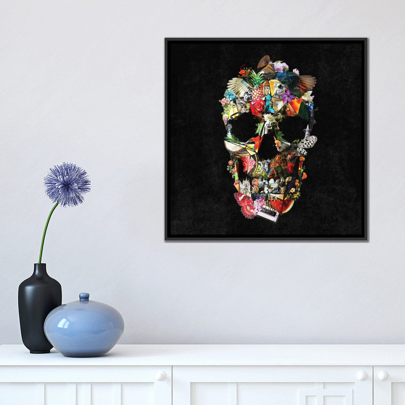 " Fragile " by Ali Gulec, 18" H x 18" W x 1.5" D, Black Framed Canvas, No Mat