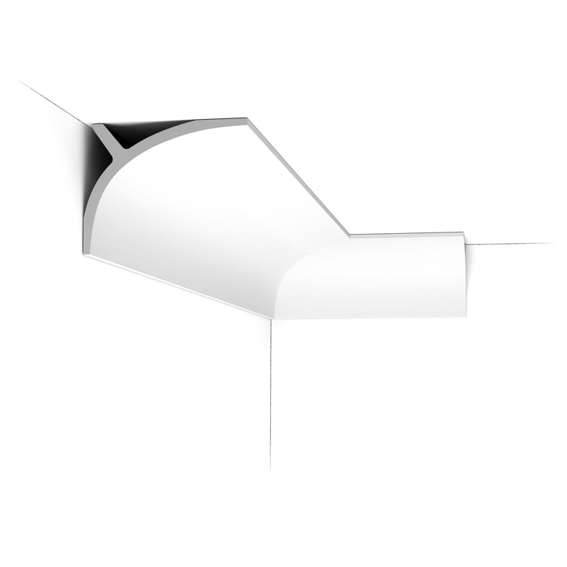 5-1/2 in x 4-3/8 in x 78-3/4 in Primed White Plain Polyurethane Crown Moulding