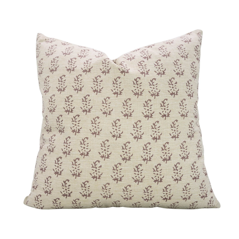 Coussin décoratif à motif floral unique fabriqué à la main 20 x 20 pouces Fabcline - Pathjad, Carrée, H 20 po x l 20 po