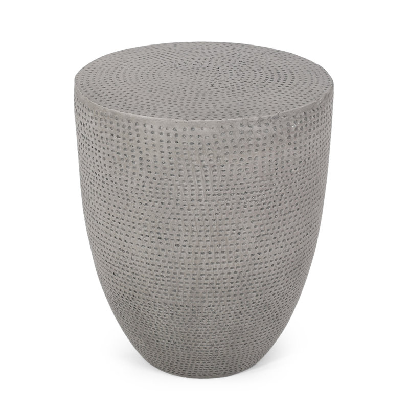 Outdoor Lightweight Concrete Side Table(Only Including Table)