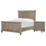 Geisler California King Panel Bed With Nighstand