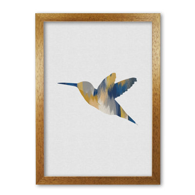 Hummingbird Blue & Yellow I - Print