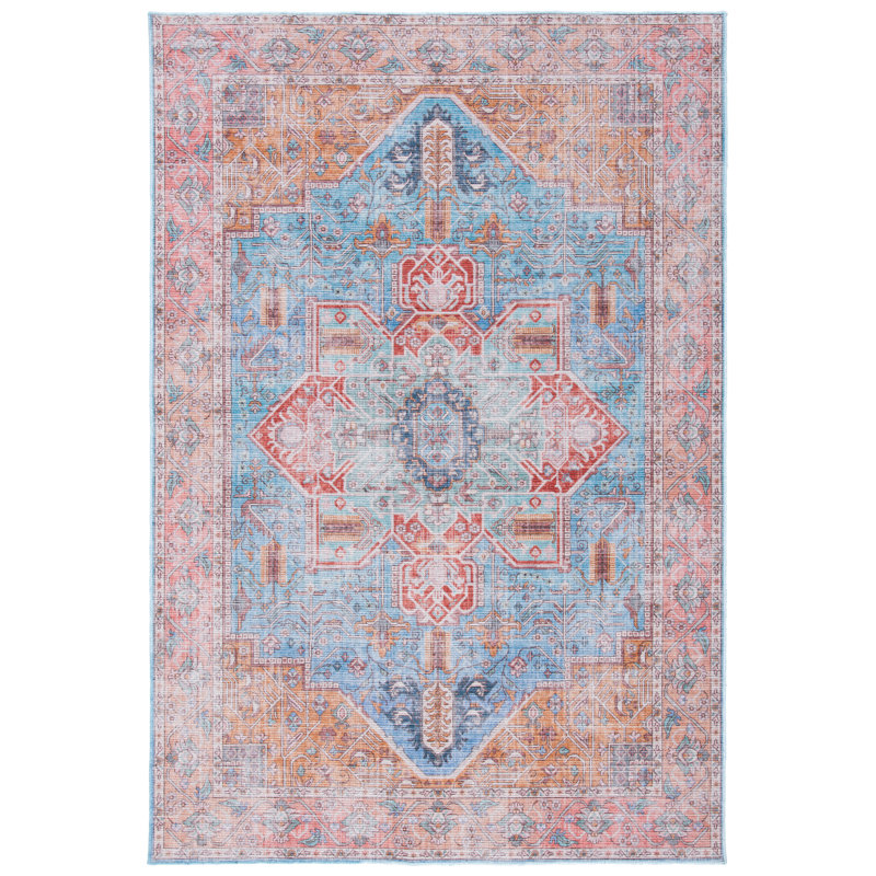 Serapi Performance Machine Washable Oriental Rug, Rectangle 4' x 6'