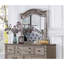 Commode en bois antique et miroir pour chambre à coucher