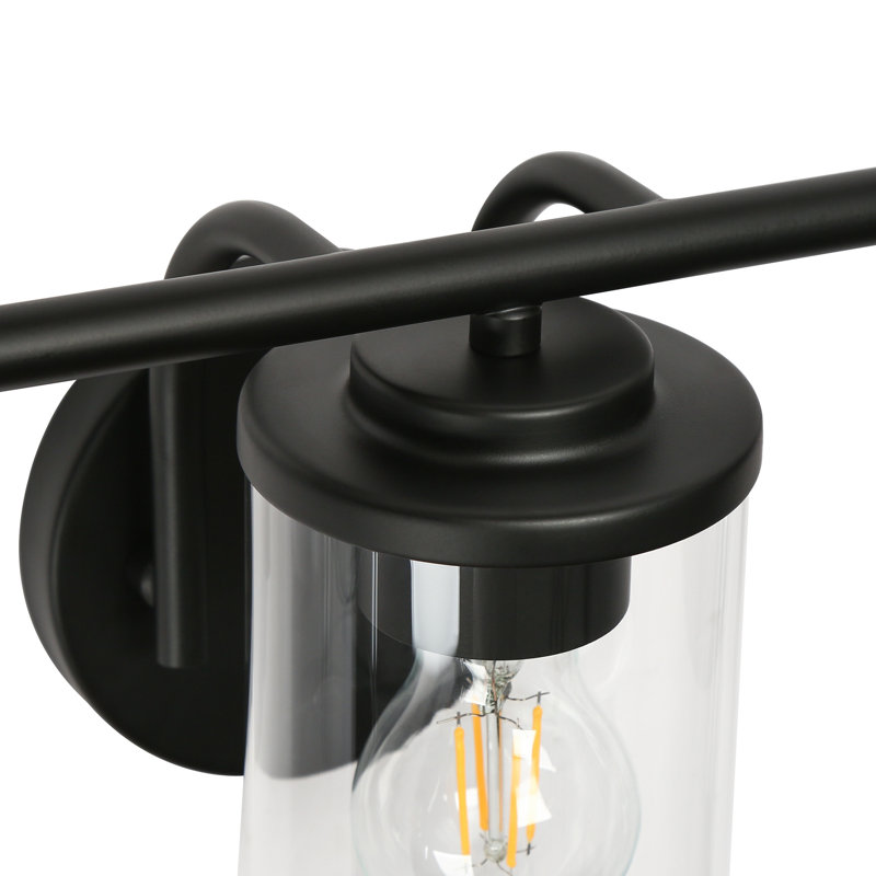 Escarment 3-Light Dimmable Vanity Light, Matte Black