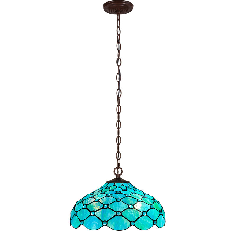 Luminaire suspendu 2 lumières, Vert