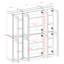 100% Solid Wood 65" Pantry Cabinet with Shaker Doors and Adjustable Shelves-1924056093