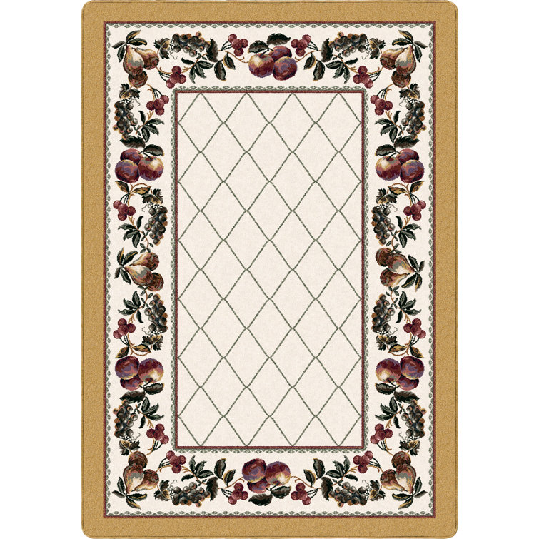 Alminus Fruit Medley Lattice Area Rug 